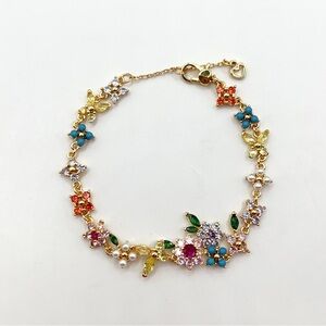KS519-Kate Spade butterfly and flowers bracelet